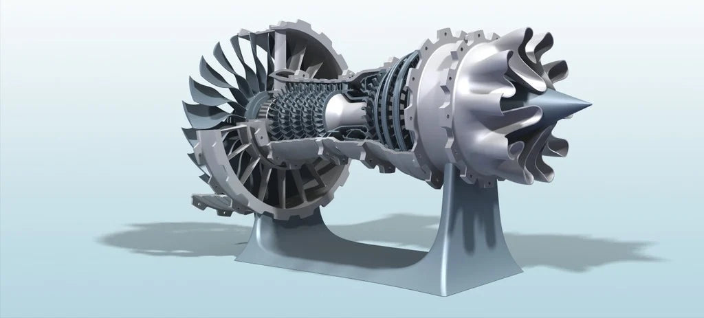 3D-Printed Jet Engine Model Replica – Precision Model for Display and Education